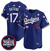Men's Los Angeles Dodgers #17 Shohei Ohtani Royal 2025 MLB World Tour Tokyo Series Jersey Dzhi,baseball caps,new era cap wholesale,wholesale hats